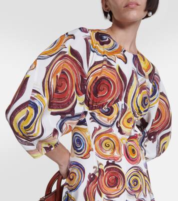 Robe longue imprimée en soie | Chloé