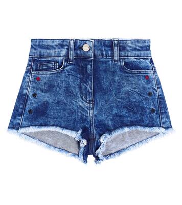 Embroidered denim shorts | Monnalisa