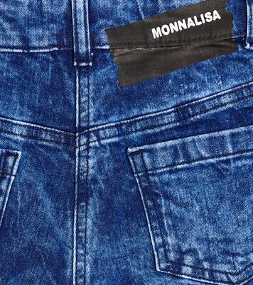 Embroidered denim shorts | Monnalisa