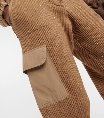 Pantalon de survêtement en laine et cachemire mélangés | Brunello Cucinelli