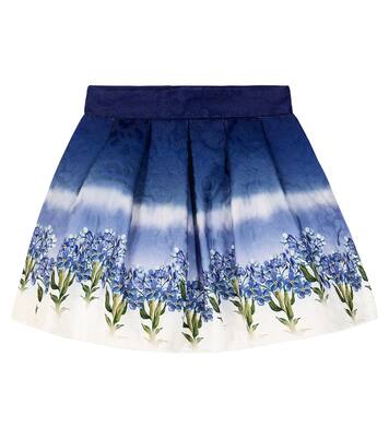 Bedruckter Rock aus Matelassé | Monnalisa