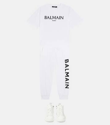 Logo cotton sweatpants | Balmain Kids