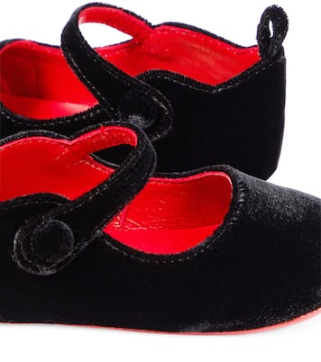 Baby Love Chick velvet flats | Christian Louboutin Kids