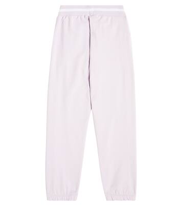 Floral cotton-blend jersey sweatpants | Monnalisa