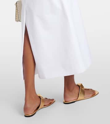 Maxirock aus Baumwollpopeline | Valentino