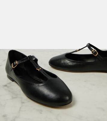 Mary-Jane-Ballerinas Marcie aus Leder | Chloé