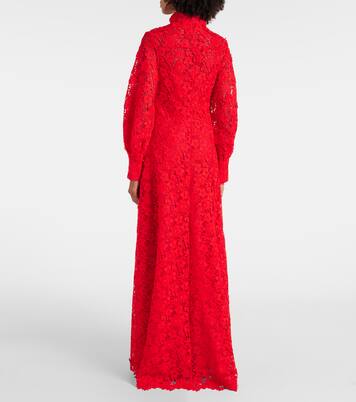 Robe chemise Salma en dentelle | Safiyaa