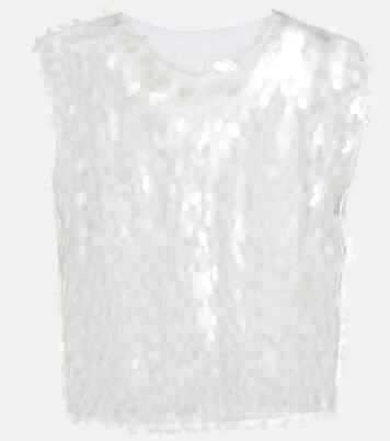 Sequined crop top | Norma Kamali