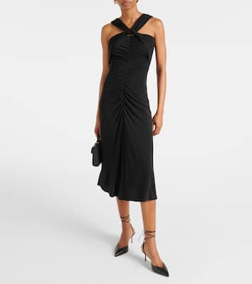 Neely halterneck jersey midi dress | Diane von Furstenberg