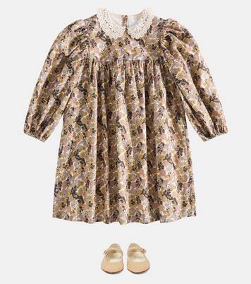 Robe Sophie en coton mélangé à fleurs | C'era Una Volta