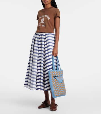 Shopper in crochet | Prada