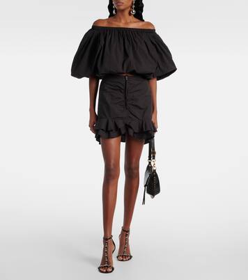 Minifalda Breenea de algodón con volantes | Marant Etoile