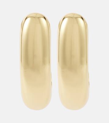 Pendientes de aro Nimah chapados en oro de 18 ct | Jennifer Behr