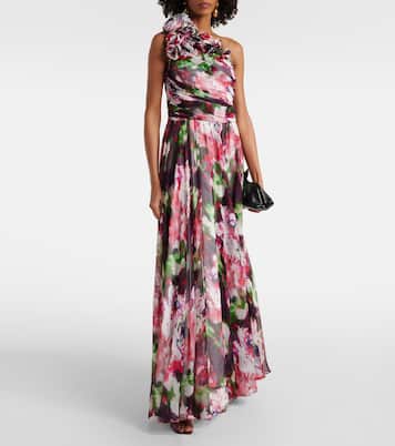 Robe Jera aus Seiden-Georgette | Costarellos