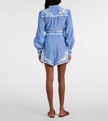 Shorts aus Baumwoll-Chambray | Juliet Dunn