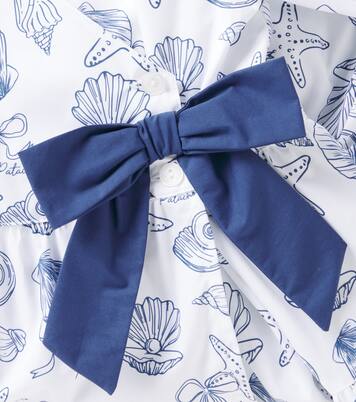 Printed cotton poplin minidress | Patachou