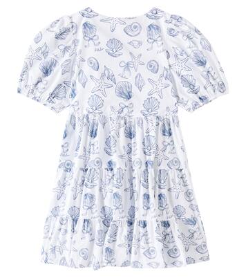Printed cotton poplin minidress | Patachou