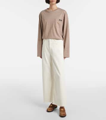 Saige high-rise wide-leg jeans | AG Jeans