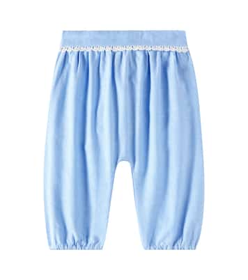 Flor lace-trimmed cotton pants | Louise Misha