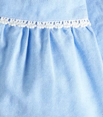 Flor lace-trimmed cotton pants | Louise Misha