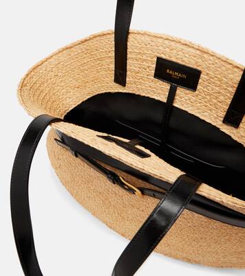 Shuffle Medium raffia tote bag | Balmain