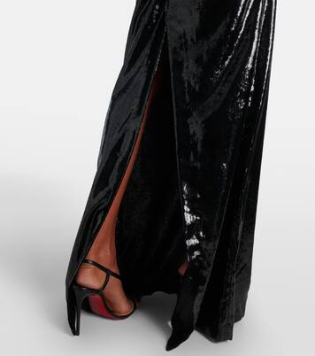 Robe longue en velours | Stella McCartney