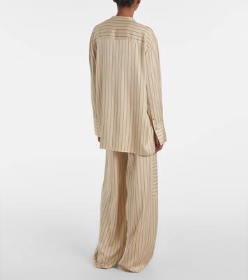 Athena striped silk-blend shirt | Joseph