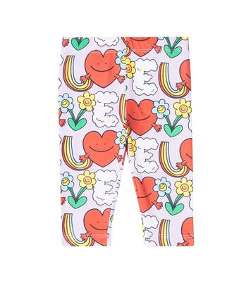 Baby Rainbow Love cotton leggings | Stella McCartney Kids