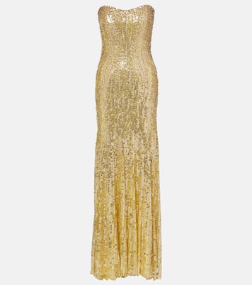 Robe longue bustier Sarai à sequins | Jenny Packham