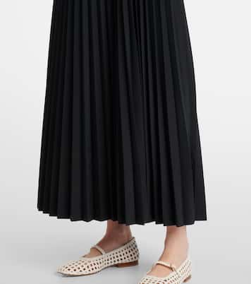 Vestido midi Stephanie de popelín plisado  | Simkhai