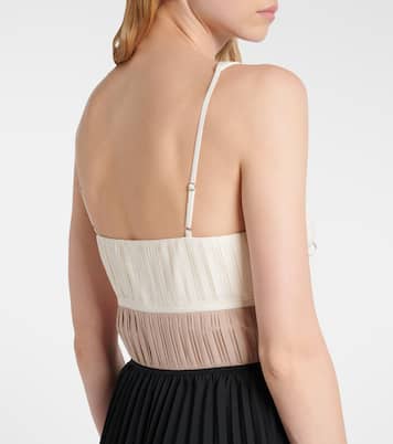 Vestido midi Stephanie de popelín plisado  | Simkhai