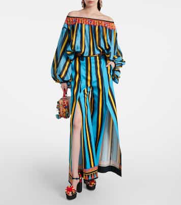 Striped wide-leg pants  | Dolce&Gabbana