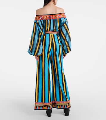 Striped wide-leg pants  | Dolce&Gabbana