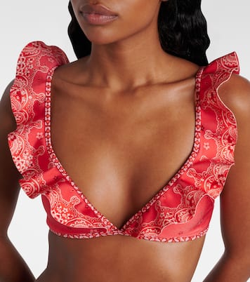 Lucky ruffled bikini | Zimmermann