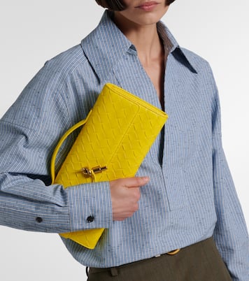 Andiamo Intrecciato leather clutch | Bottega Veneta
