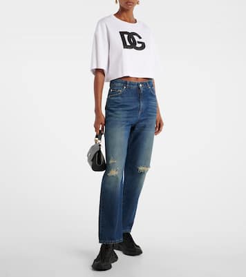 Fast leather-trimmed sneakers | Dolce&Gabbana