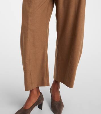 Pantalon barrel Clover en laine | Khaite