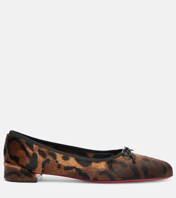Leopard-print calf hair ballet flats | Christian Louboutin