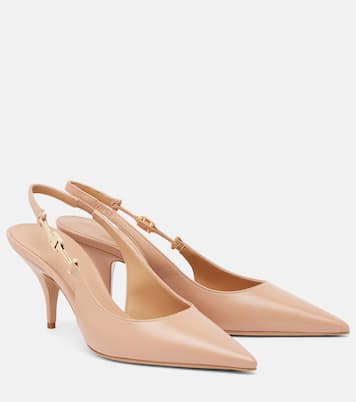 Tally 70 leather slingback pumps | Ferragamo