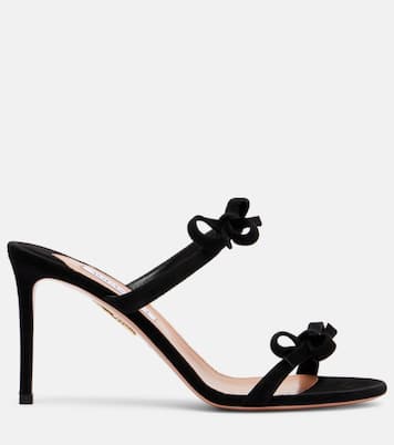 Mules Soave 85 en daim | Aquazzura