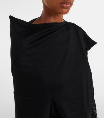 Top raccourci en laine mélangée  | Junya Watanabe