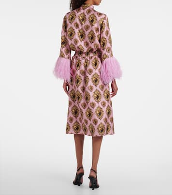 Printed silk midi skirt | Dolce&Gabbana