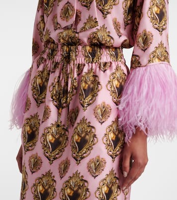 Printed silk midi skirt | Dolce&Gabbana