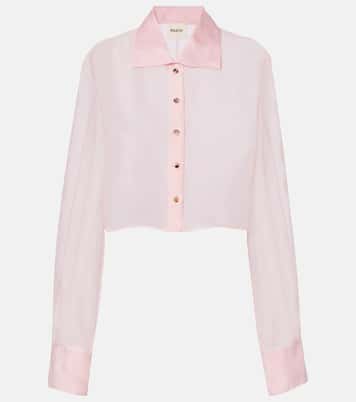 Jasen silk organza shirt | Khaite