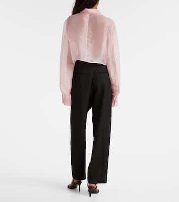 Jasen silk organza shirt | Khaite