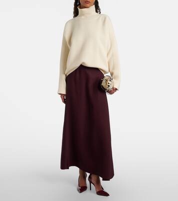 Carina satin maxi skirt | Fforme