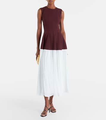 Midikleid Raleigh aus Crêpe und Satin | Simkhai