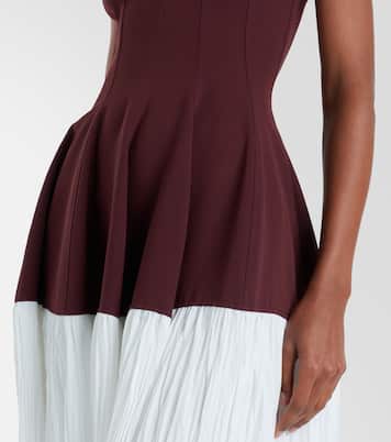 Midikleid Raleigh aus Crêpe und Satin | Simkhai