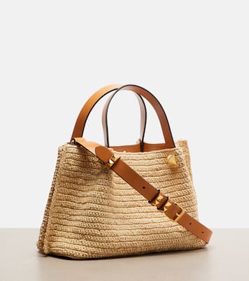 Tote Bag VLogo Small aus Raffiabast | Valentino Garavani