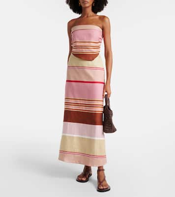 Ebbe striped linen top | Faithfull